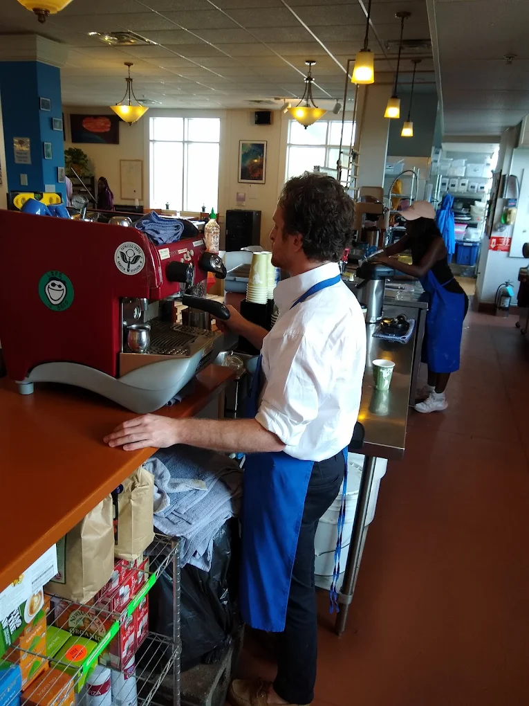 Organic healthy bowl on table